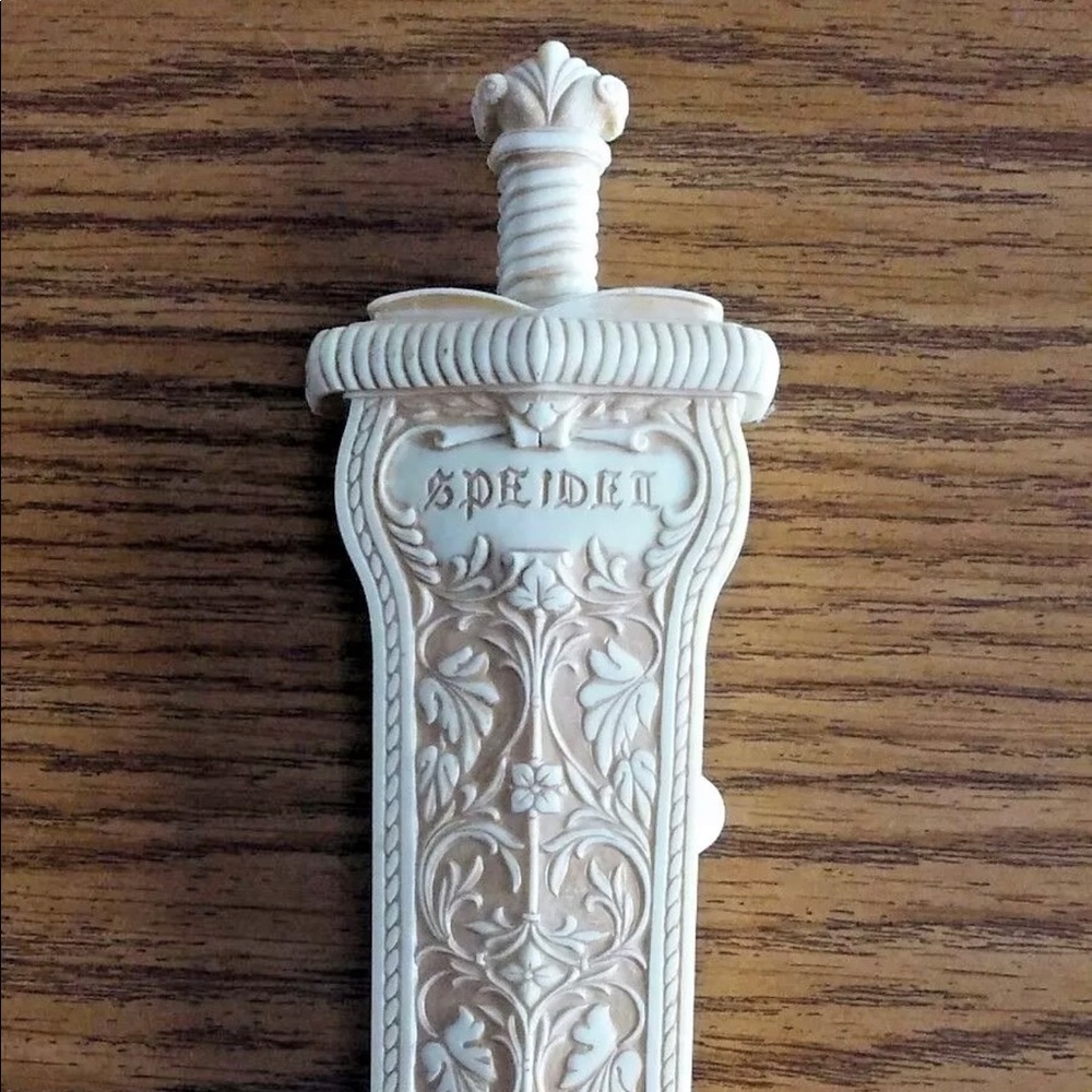 Antique Celluloid Speidel Daggar Sword Golden Case